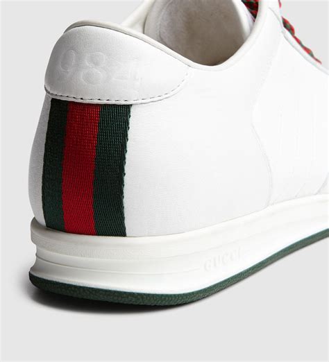 mens vintage gucci green & white sneakers|vintage Gucci men's belt.